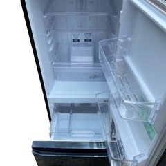 ◆動作確認済★中古★三菱 146L 静音設計！「ラウンドカット設計」耐熱トップテーブル冷蔵庫【◆MR-P15A-B】の画像