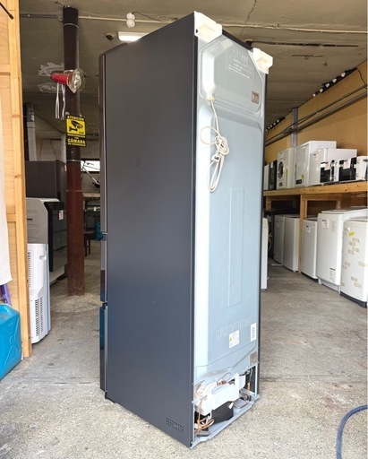 札幌引取り歓迎【6ヵ月保証付き】 美品 21年製 日立 HITACHI 315L 3ドア冷蔵庫 R-V32NV(K) ブリリアントブラ