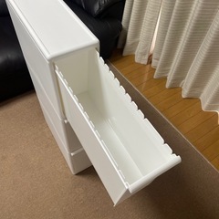 ホワイト縦型ごみ箱 3段の画像