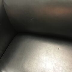 yt250626-007Z ブラック ソファ ３人掛け 中古品 応接間 事務所 インテリアの画像