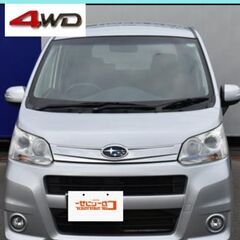 ❄【車検取り立て4駆】ステラカスタム4WD★ナビ★テレビ★…