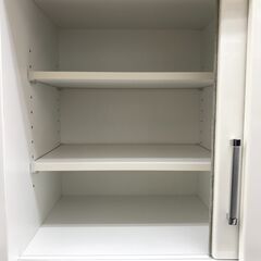 ★リユースのサカイ春日部店★KJ10617 ニトリ 食器棚 ホワイト H180×W89×D47 クリーニング済みの画像