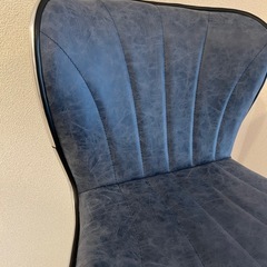 お取引完了☑️ ありがとうございました😊《 紺色×シルバー 》 お洒落なカウンター/バーチェアの画像
