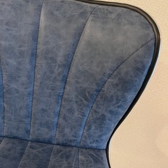 お取引完了☑️ ありがとうございました😊《 紺色×シルバー 》 お洒落なカウンター/バーチェアの画像