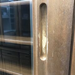 ★リユースのサカイ春日部店★KJ10618  食器棚 ブラウン H197×W106×D45 クリーニング済みの画像
