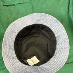 帽子（バケットハット）NIKO AND... 小麦色とゼニス・ブルーの細かいチェック柄　59cm　中古品の画像