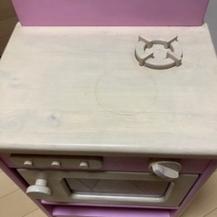 木製キッチン　おままごとの画像