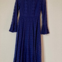 パーティードレス  レース　ロングワンピース