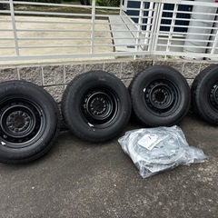 ハイエース 新車外し純正タイヤホイール4本セット (真木蔵人) 新