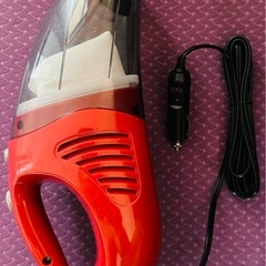 ハンディ掃除機 ET-01 赤色 DC12 30W   新品未使用　の画像