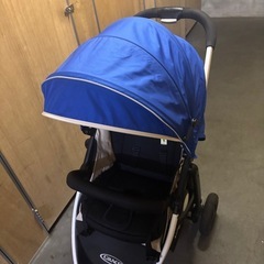 【値下げ】グレコ 3輪ベビーカー シティトレック ブルー