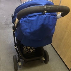 【最終値下げ】グレコ 3輪ベビーカー シティトレック ブルーの画像