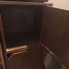 扉付き3段カラーボックス