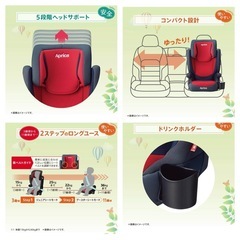 ２点セット　アップリカ  チャイルドシートジュニアシート2台の画像
