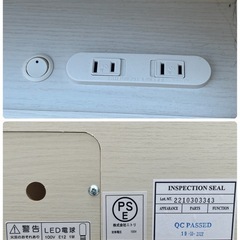 お買い得‼️コンセント＆収納ボックス付き セミダブルベッドフレーム 🟢No.20250314の画像