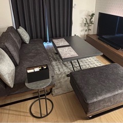 3Pソファー スツール付きの画像