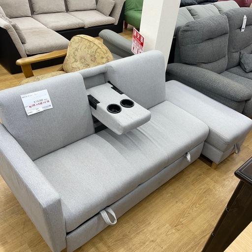 ★リユースのサカイ幸手店★SJ9697★収納付きL字ソファー　クリーニング済み