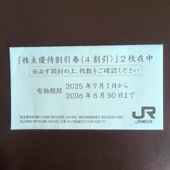 JR東日本株主優待割引券