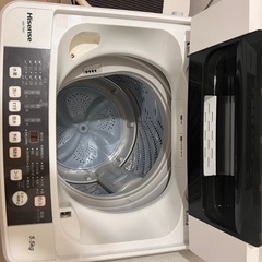 Hisense 全自動洗濯機 HW-T55C（5.5kg）の画像