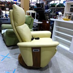 ニトリ 電動リクライニング ソファ パーソナルチェア ひとり掛け 1人 LUXE アイボリー系 【モノ市場東海店】 130の画像