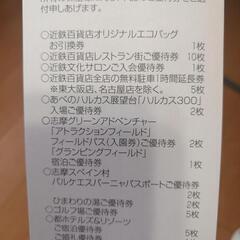 近鉄百貨店 株主優待クーポン券の画像