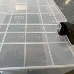 【Tenma】 天馬 iNLOCK インロック 衣装ケース 大容量 収納 350L クリア 4個 セット キャスター付 日本製 ボックス まとめ まとめ売り A0036の画像