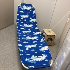 サマーベッドと折り畳み椅子セット