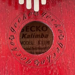 美品！GECKOカリンバ 17 keys Kalimbaの画像
