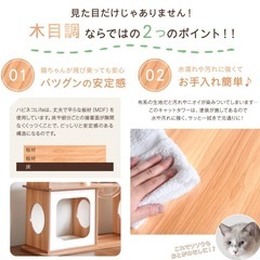 中古　木製突っ張り式大型キャットタワー 幅160cm高さ230〜253cm 多頭飼におすすめ⭐︎の画像
