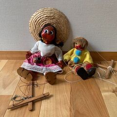 操り人形　２体の画像