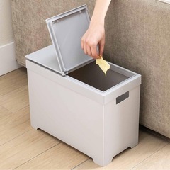 【新品】天馬 シンプルダストボックス ハーフオープン 20L グレー シンク下 収納  キッチン 分別 山崎実業の画像
