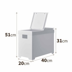 【新品】天馬 シンプルダストボックス ハーフオープン 20L ホワイト シンク下 収納 キッチン 分別 山崎実業の画像