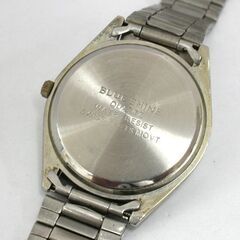 動作品 BLUE SHINE クオーツ式腕時計 3針 デイト シェル文字盤 アラビア数字インデックス 25年6月電池交換 札幌市 清田区 平岡の画像