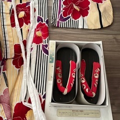 浴衣セット　120cmくらい  下駄19cmの画像