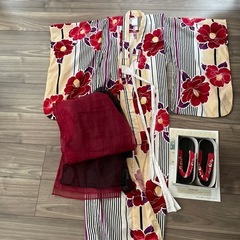 浴衣セット　120cmくらい  下駄19cmの画像