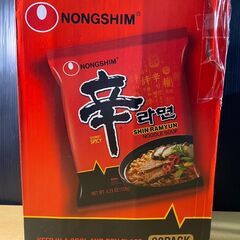 T231/賞味期限2025/11/9　農心 辛ラーメン 20袋入り　韓国大人気ラーメン　クセになる辛さ　卵やチーズのトッピングがおすすめですの画像