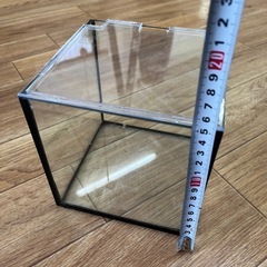 ガラス製水槽　15㎝　蓋付き　の画像