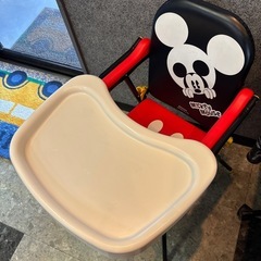 KATOJI ミッキーマウス　ハイチェア　ベビーチェアの画像