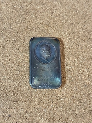 その他 ABRAHAM LINCOLN 1861-1865 ONE OUNCE 999 FINE SIEVER