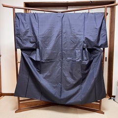 男性用 着物 細かい格子柄
