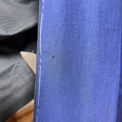 【取引中】男性用 着物 濃紺・黒色系 格子柄の画像