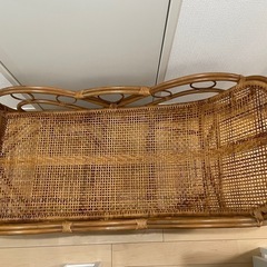 ラタン　ゆりかご　ベビーベッドの画像