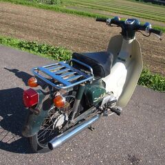 緑カブC50ハンドル綺麗始動OK♪車実働50cc 原付 富山、石川、金沢の画像