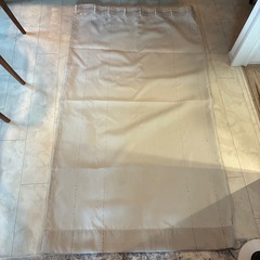 unico グレー　カーテン　約100×170cm タッセル二つ付の画像