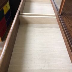 [ジャングルジャングル広陵店]　食器棚　ガラス扉　OAK　ブラウンの画像