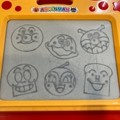 アンパンマン　おもちゃ　お絵描き　天才脳らくがき教室　知育玩具　セットの画像