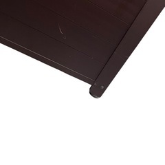 GREEN LIFE 屋外収納庫 ブラウン ベンチ収納の画像