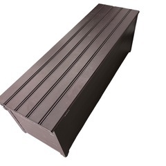 GREEN LIFE 屋外収納庫 ブラウン ベンチ収納の画像