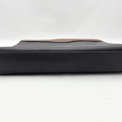 メンズ用セカンドバッグ レザー ブラウン系の画像