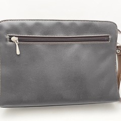 メンズ用セカンドバッグ レザー ブラウン系の画像